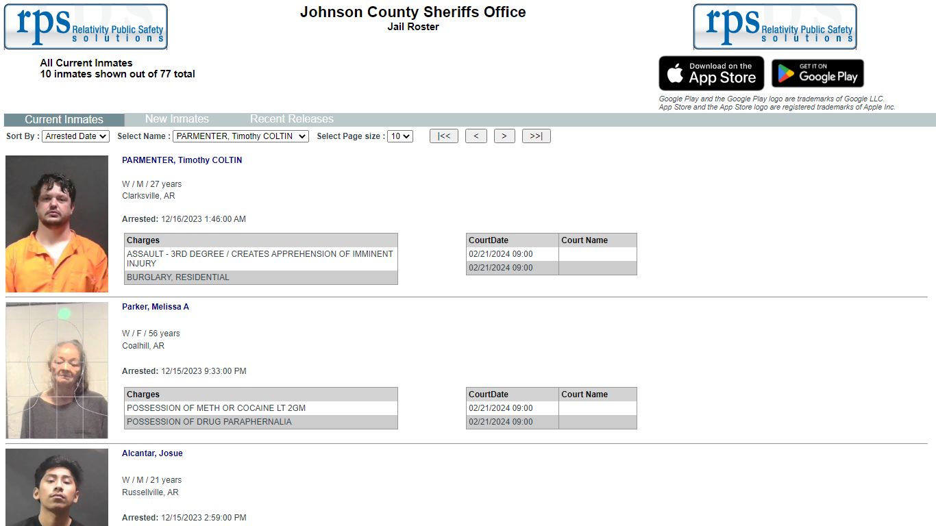 List Inmates